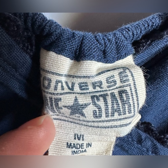 Vintage Converse One Star Navy Midi Sundress Size Medium - Picture 4 of 5